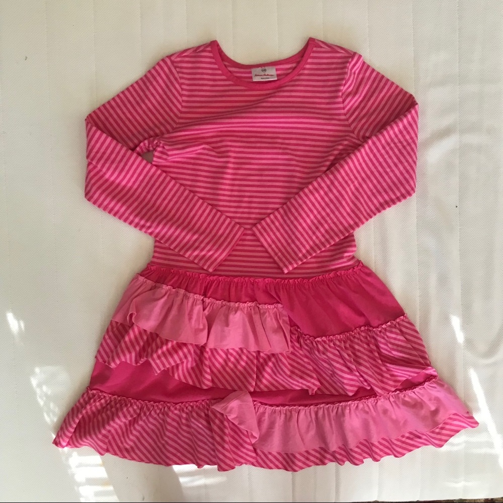 hanna andersson long sleeved tier dress